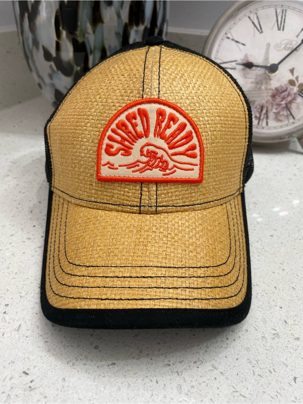 Wurl Black Mesh Trucker Cap with Teal Logo